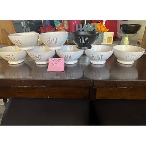 Rae Dunn cereal bowls 8 total